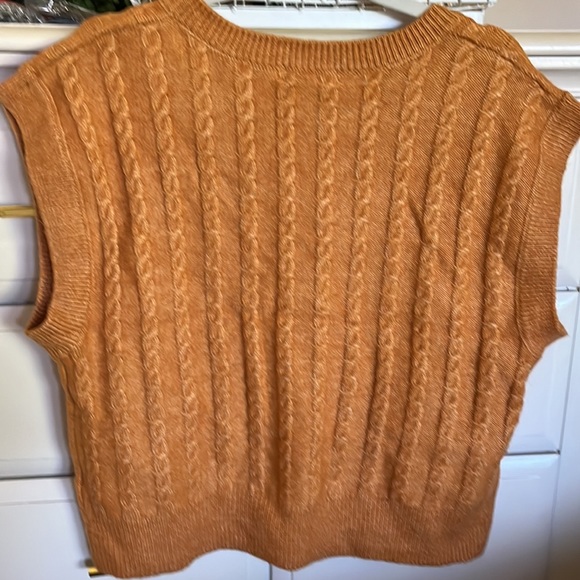 Cupcakes and Cashmere - V neck sweater vest Size: L - Picture 2 of 7